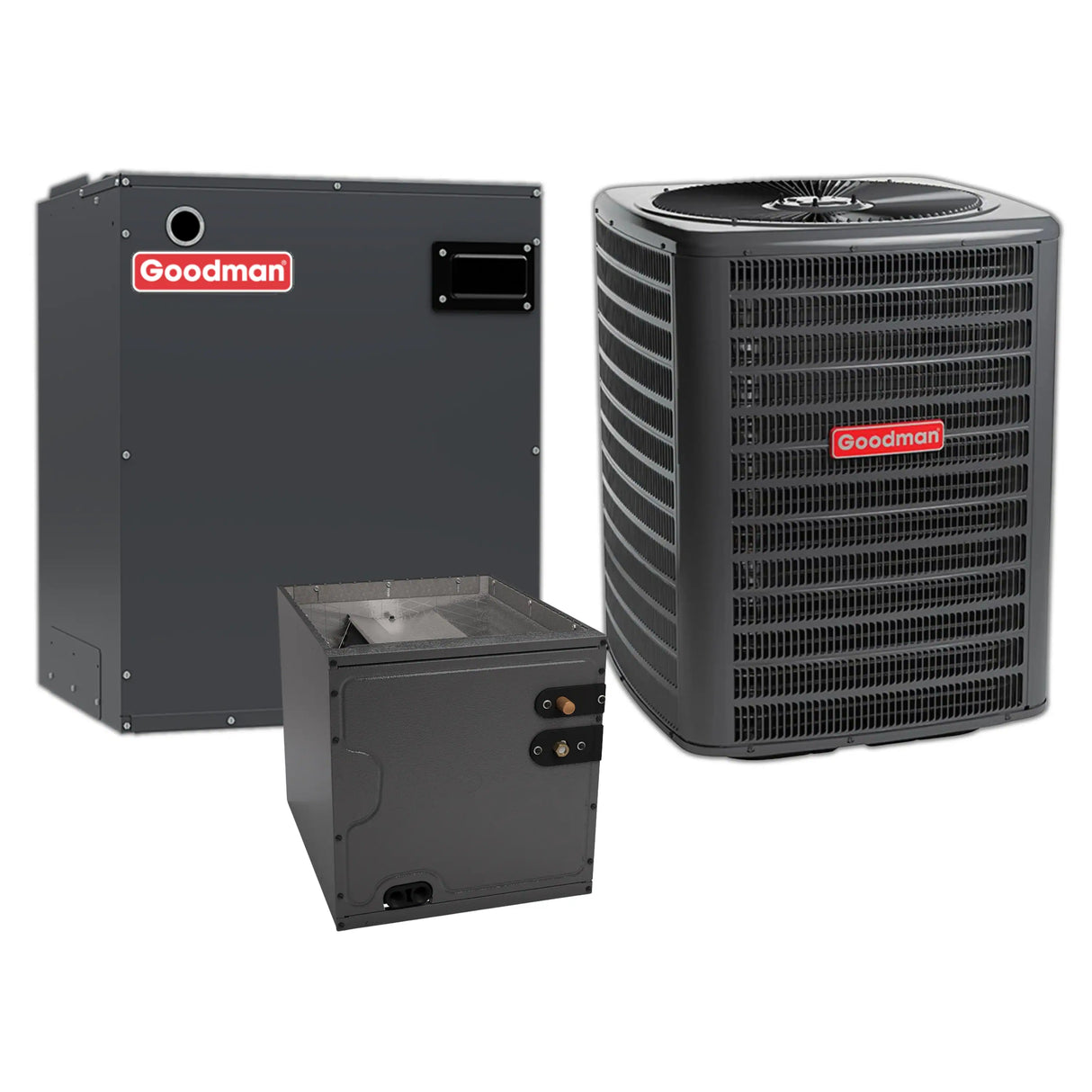 Goodman 4.0 Ton 13.4 SEER2 Central Air Conditioner and Air Handler and Evaporator Coil