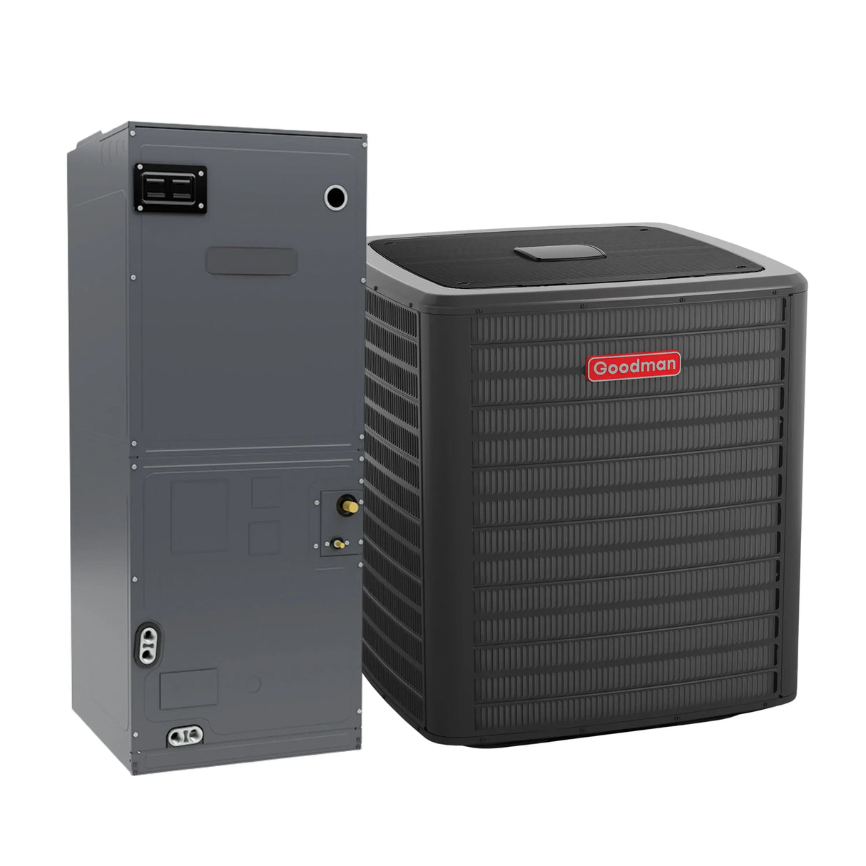 Goodman 3.5 Ton 17.2 SEER2 R-32 Heat Pump Condenser & Variable-Speed Air Handler with 10kW Heat Kit