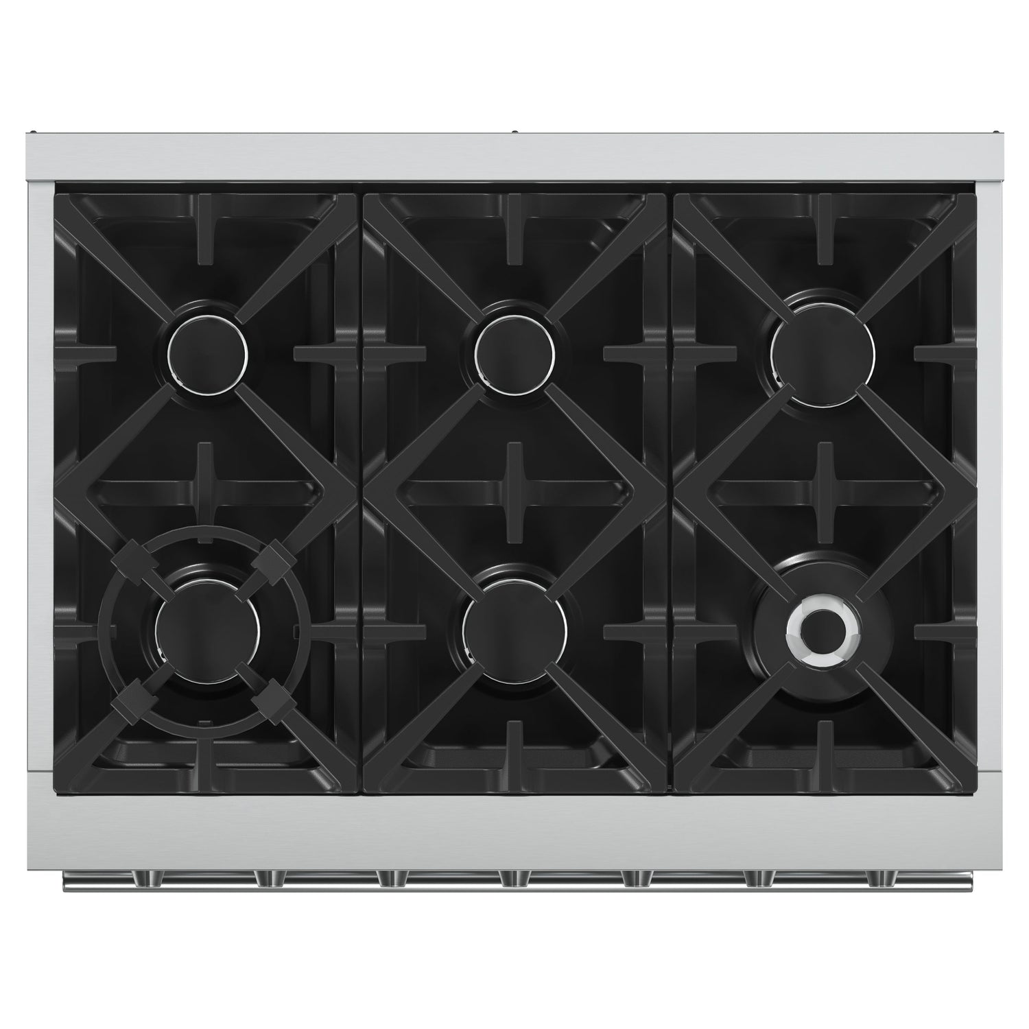 FORNO Massimo 36" 5.36 cu. ft. Freestanding Gas Range with 6 Burners, FFSGS6239-36