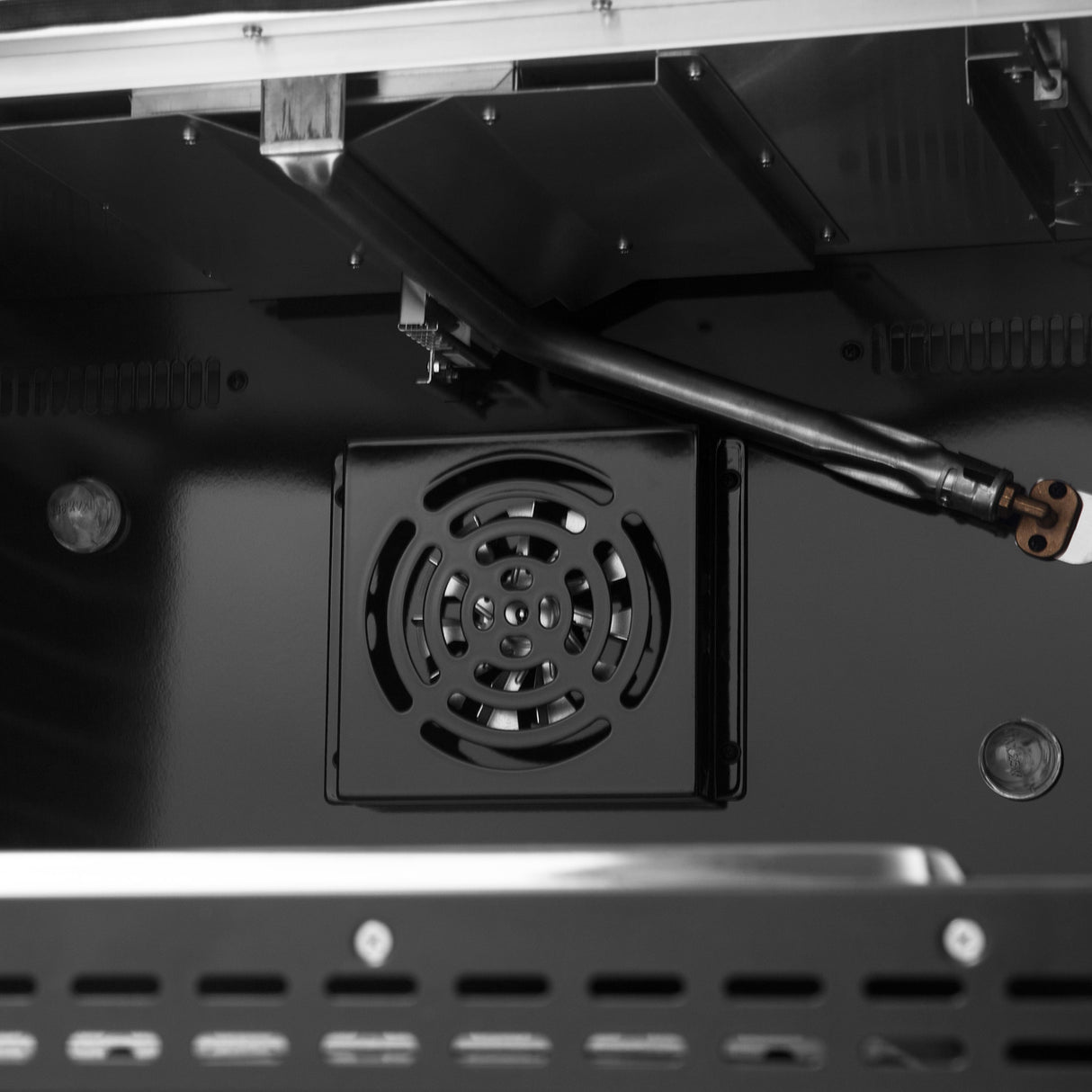 FORNO Galiano 36" 5.36 cu. ft. Gas Range with 6 Sealed Burners in Black with Antique Brass Accents, FFSGS6244-36BLK