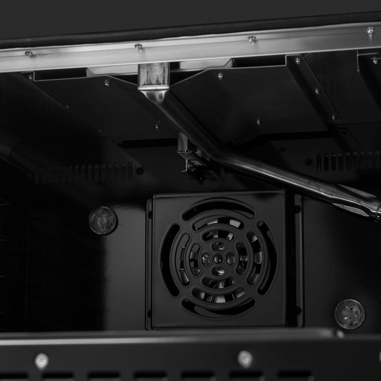 FORNO Galiano 48" 6.58 cu. ft. Gas Range with 8 Sealed Burners and Griddle in Black with Antique Brass Accents, FFSGS6244-48BLK