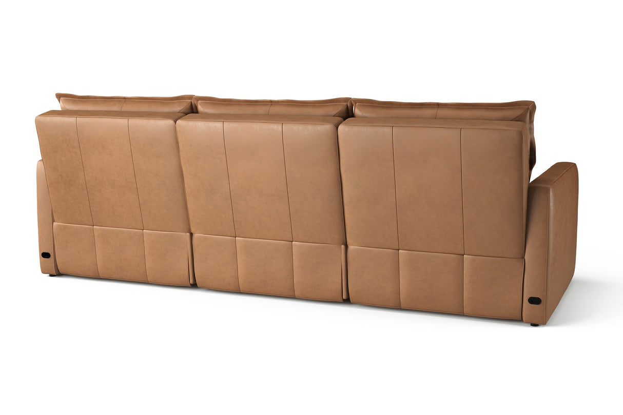 Giovanni Leather Dual Recliner Sofa