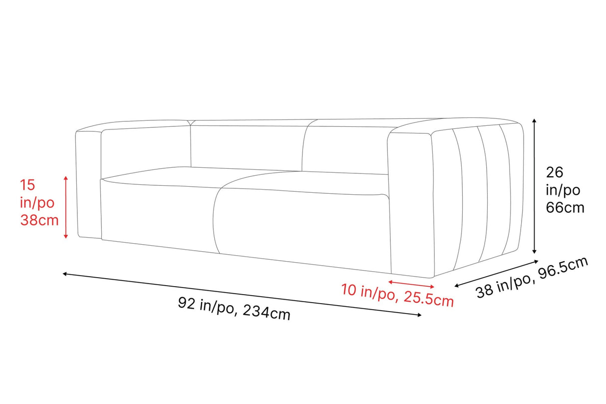 Graz Leather Sofa