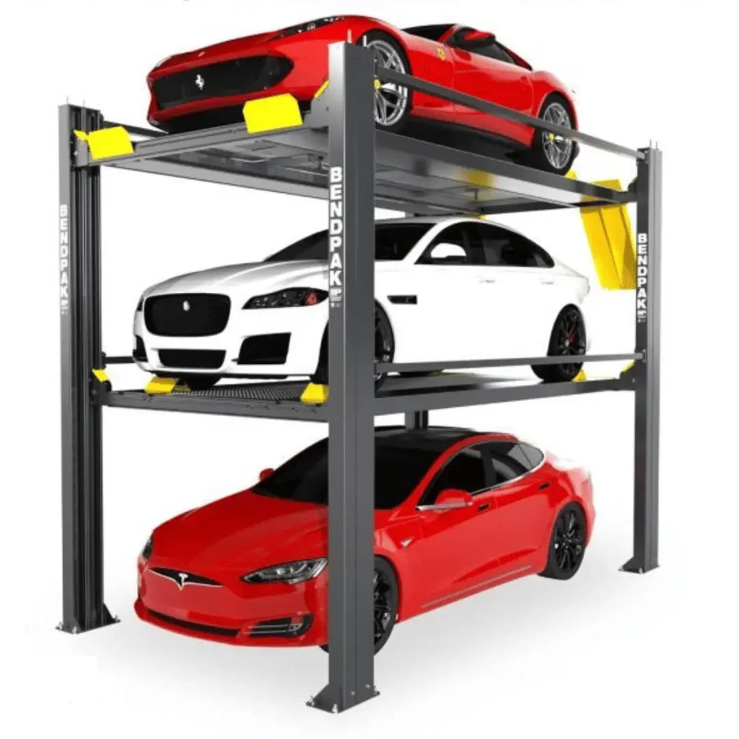 Three Level BendPak Parking Lift HD-973P 9,000 and 7,000 Lb. Capacity