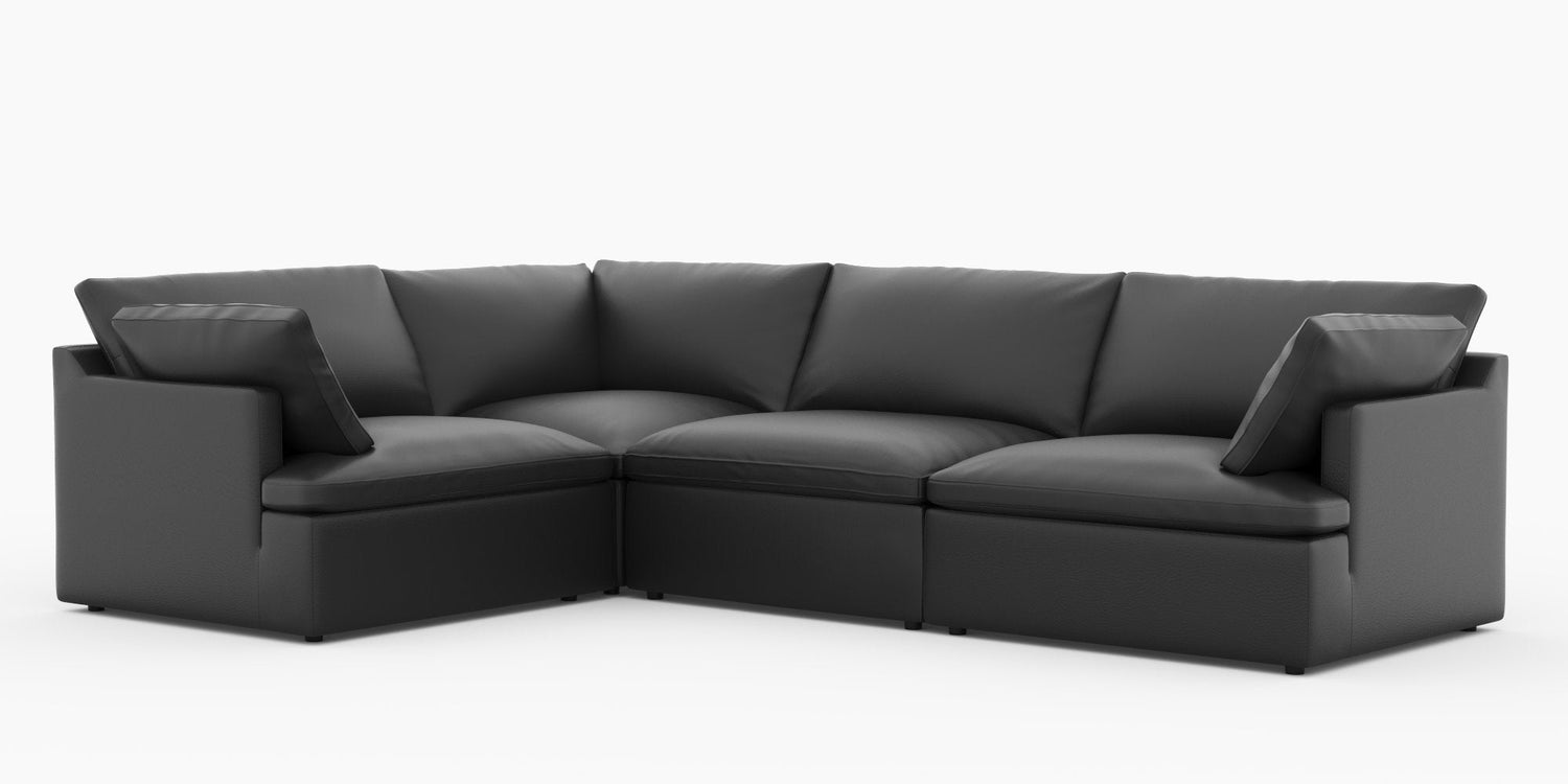 Isola Leather Theater Lounge Modular Sofa