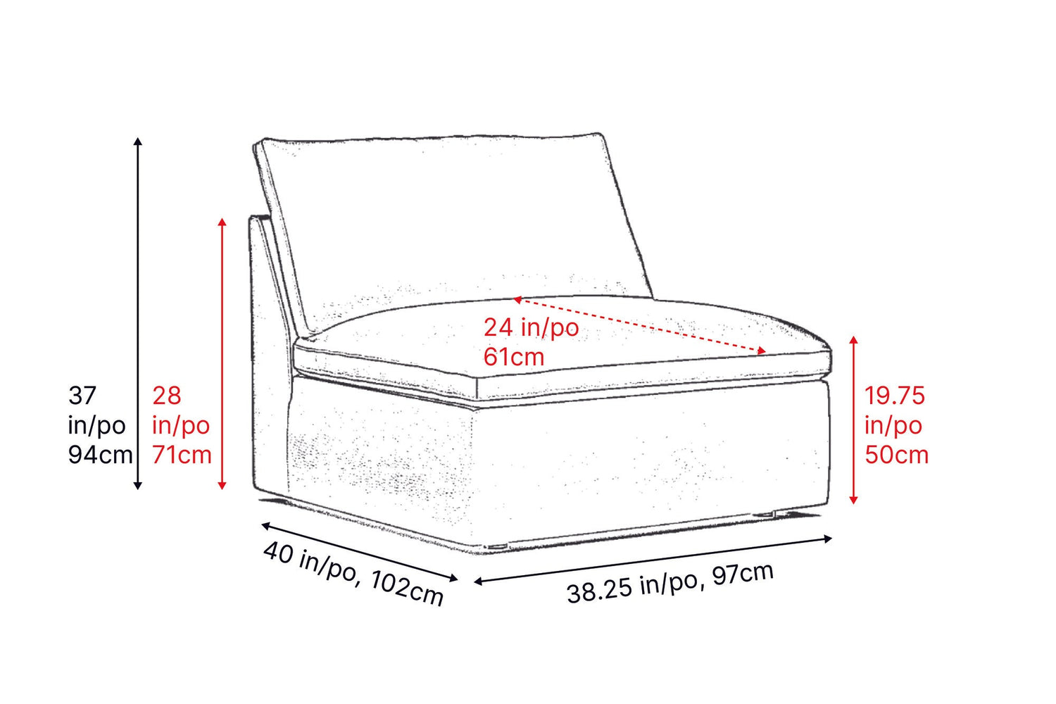 Isola Leather Theater Lounge Modular Sofa