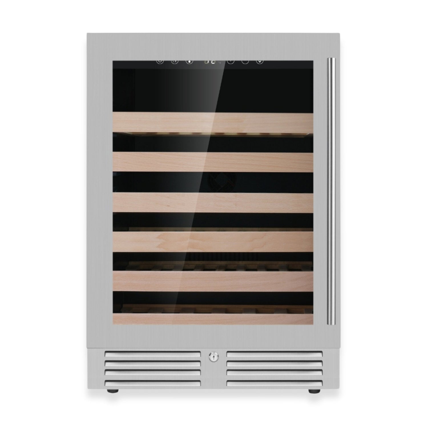 24-Inch Under-Counter Single Zone Wine Cooler with Low-E Glass Door