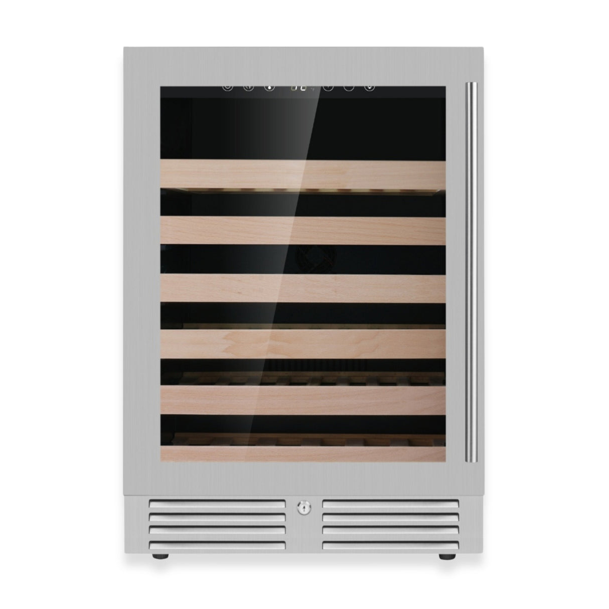 24-Inch Under-Counter Single Zone Wine Cooler with Low-E Glass Door