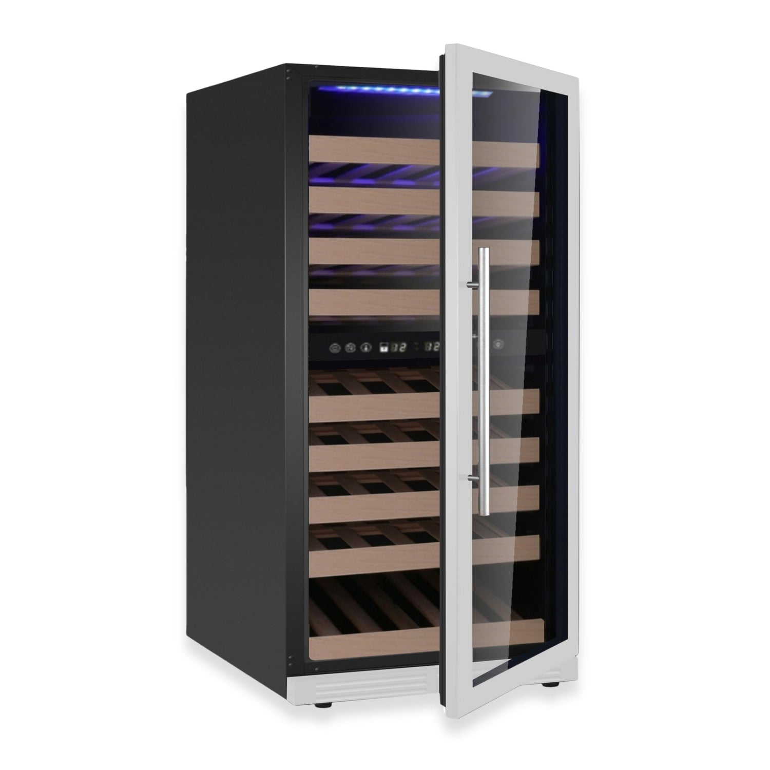 47-Inch Tall Dual Zone Wine Cooler with Low-E Glass Door