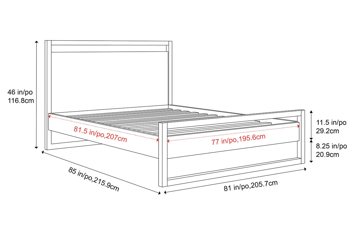 Leah Wood Bed Frame