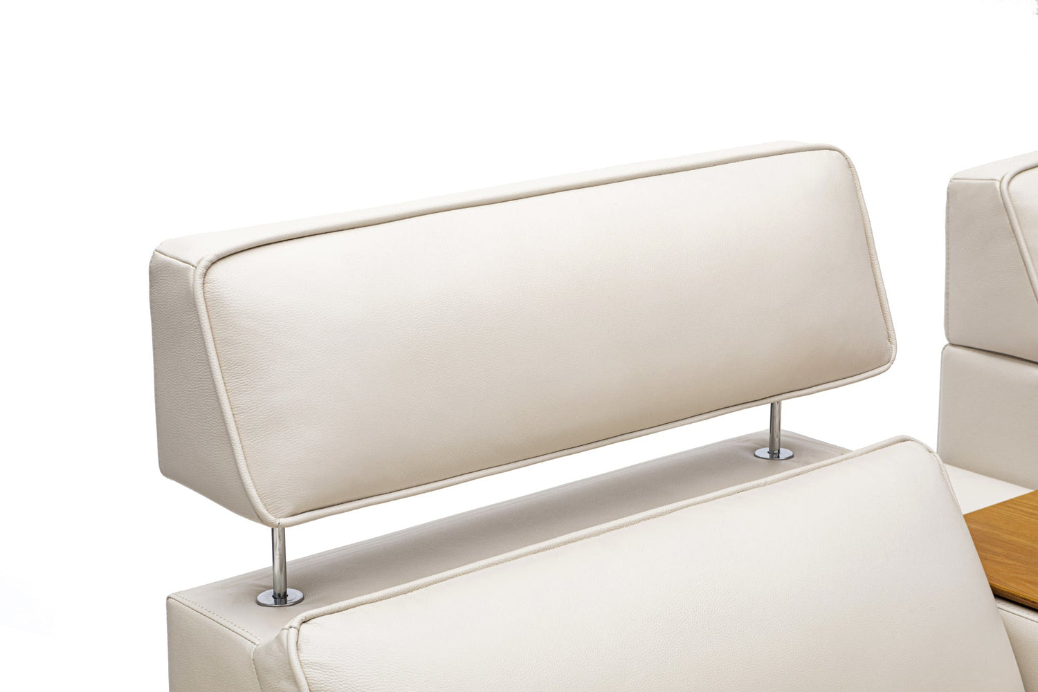 Lesley Leather Dual Recliner Sofa with Console