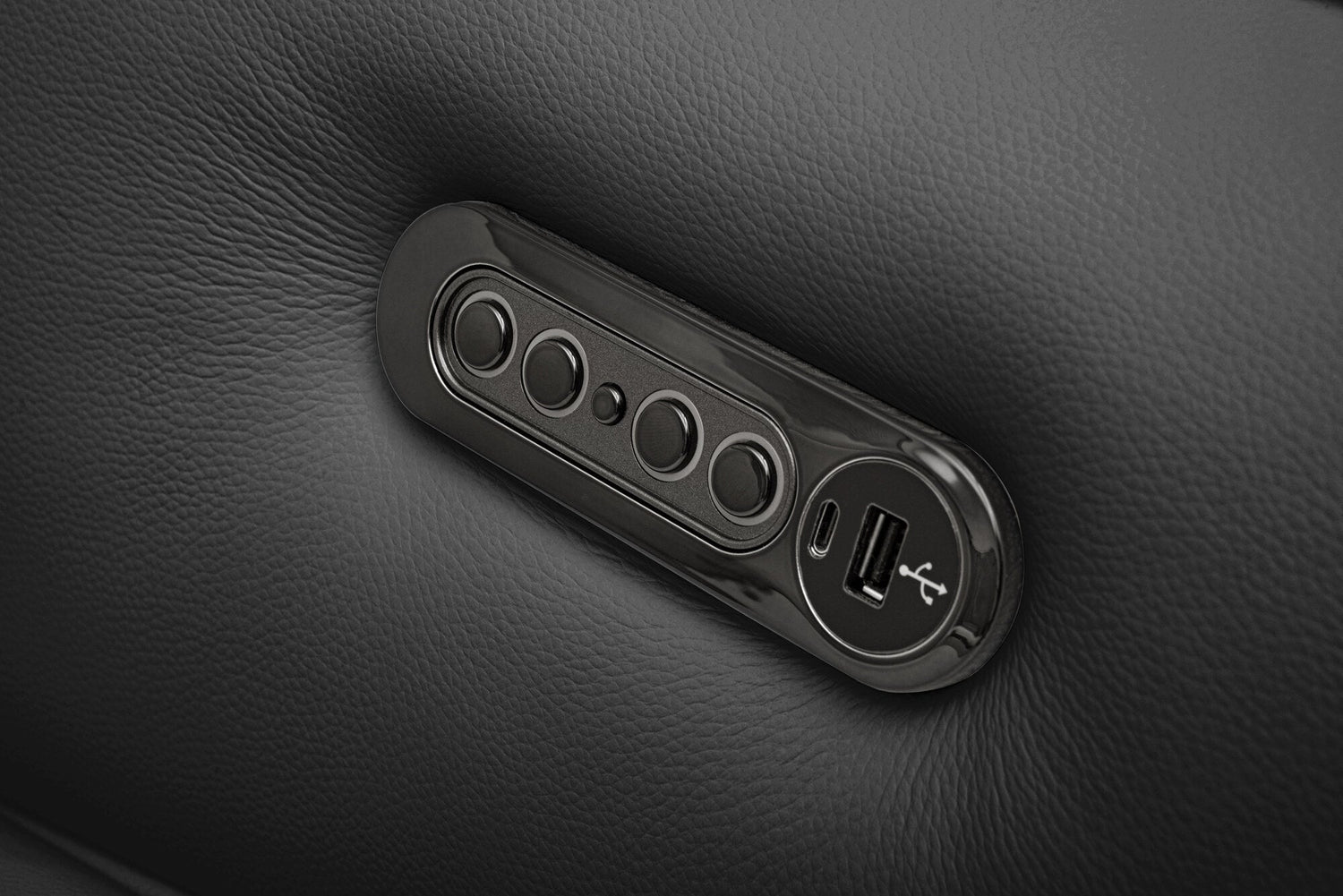 Lesley Leather Dual Recliner Sofa with Console