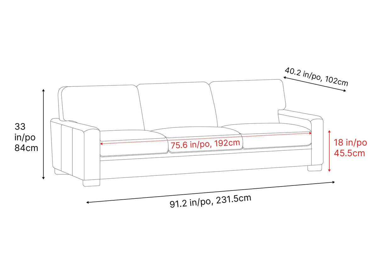 Luton Leather Sofa