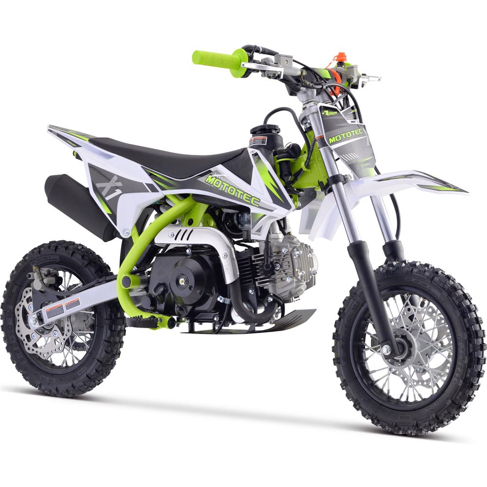 MotoTec | X1 110cc 4-Stroke Gas Dirt Bike | MT-DB-X1-GREEN