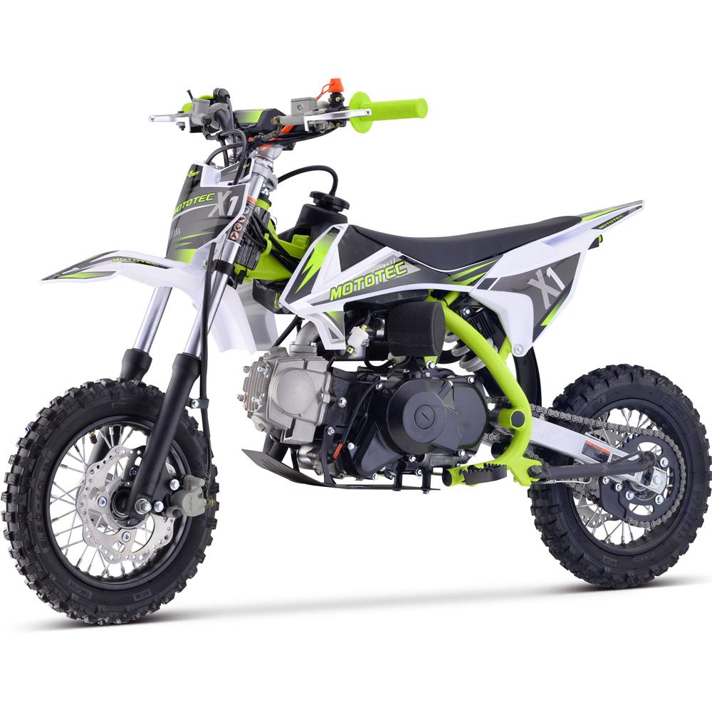 MotoTec | X1 110cc 4-Stroke Gas Dirt Bike | MT-DB-X1-GREEN
