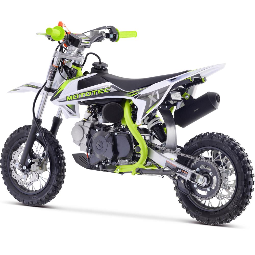 MotoTec | X1 110cc 4-Stroke Gas Dirt Bike | MT-DB-X1-GREEN