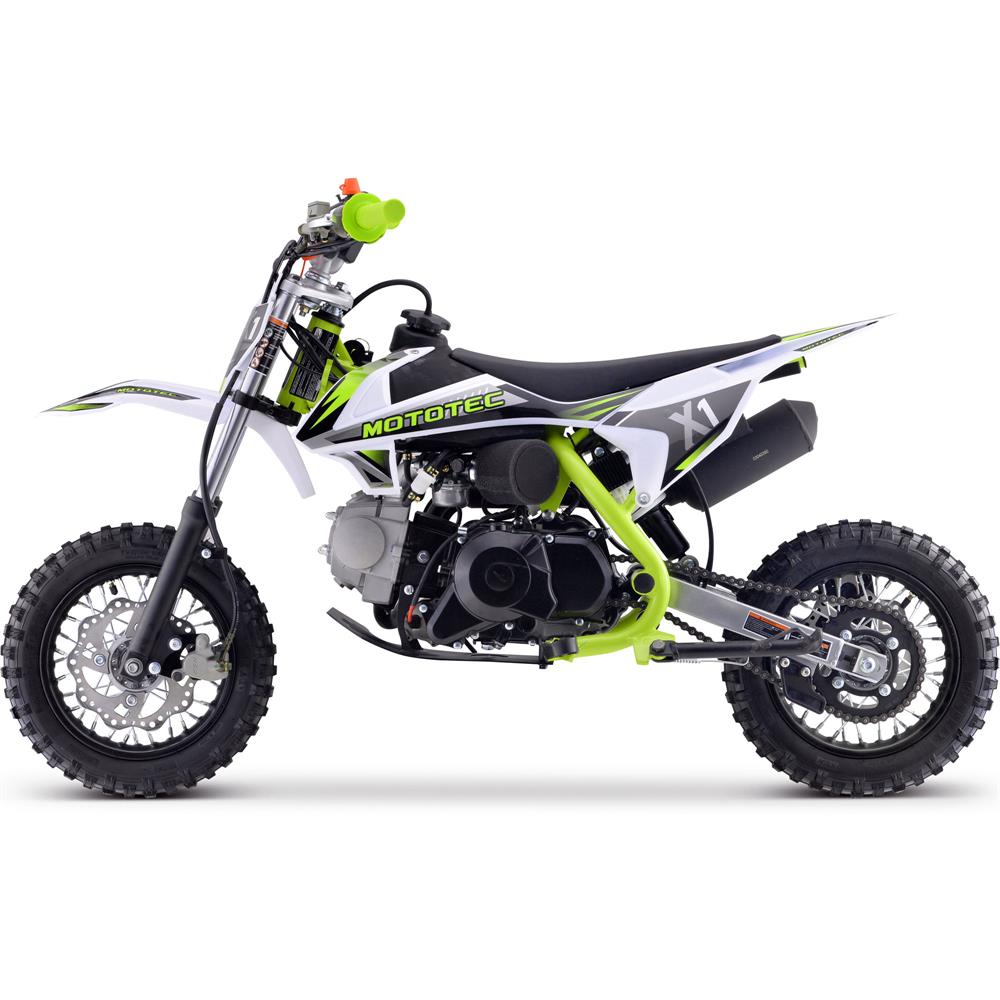 MotoTec | X1 110cc 4-Stroke Gas Dirt Bike | MT-DB-X1-GREEN