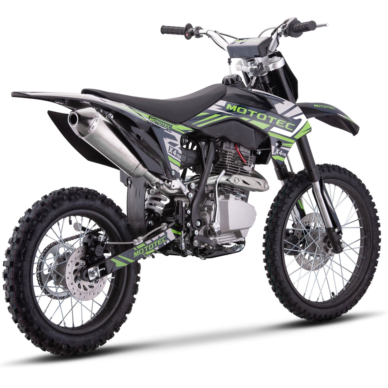 MotoTec | X4 150cc 4-Stroke Gas Dirt Bike | MT-DB-X4-BLACK