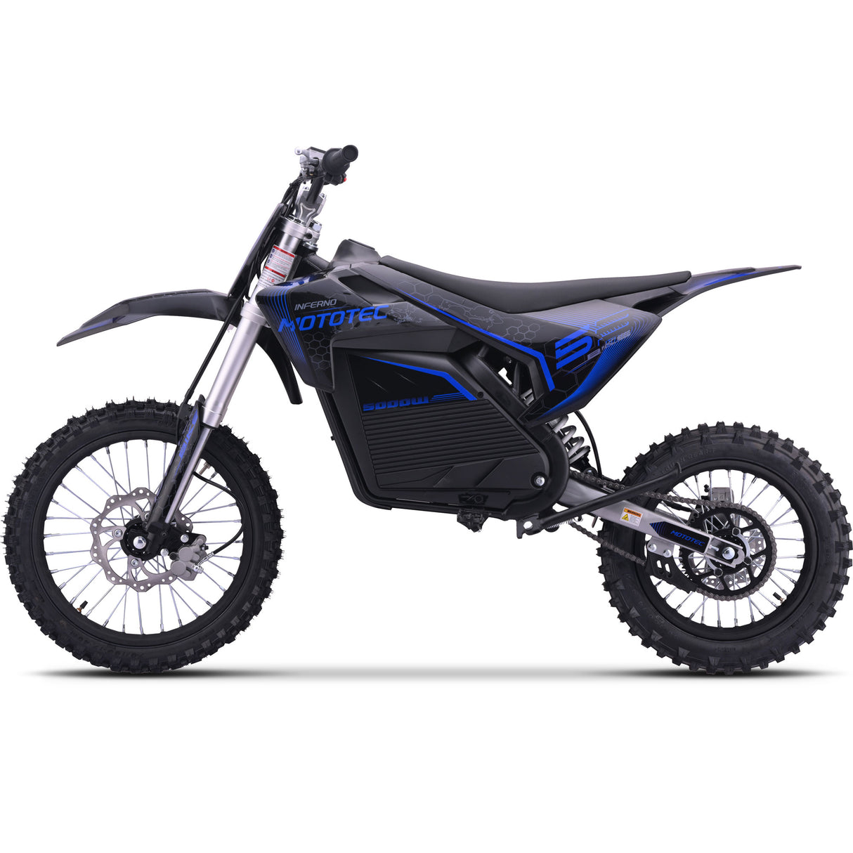 MotoTec Pro 72V/30Ah 5000W Off-Road Electric Dirt Bike