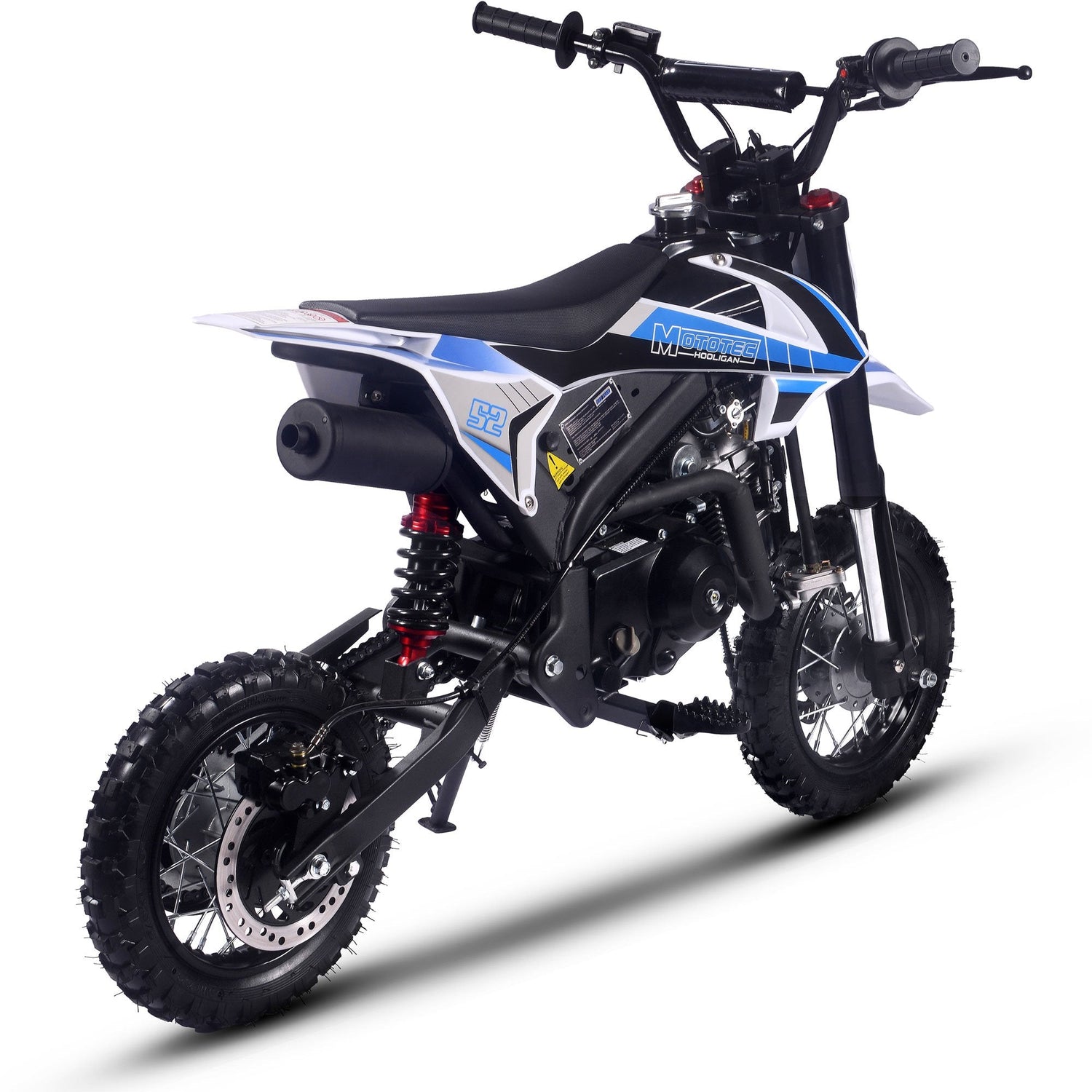 MotoTec | Hooligan 72cc 4-Stroke Gas Dirt Bike | MT-DB-HOOLIGAN-72CC-BLUE