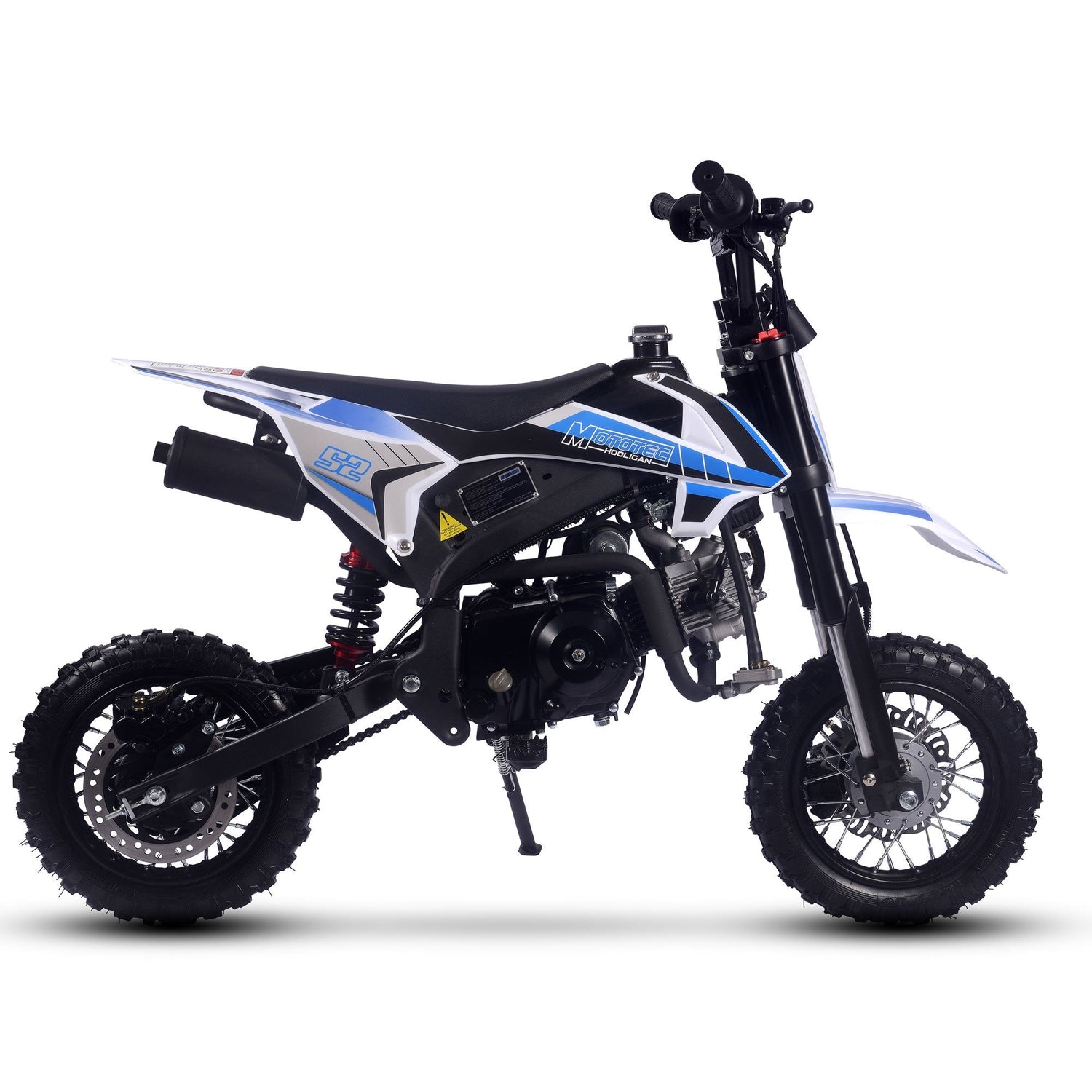 MotoTec | Hooligan 72cc 4-Stroke Gas Dirt Bike | MT-DB-HOOLIGAN-72CC-BLUE