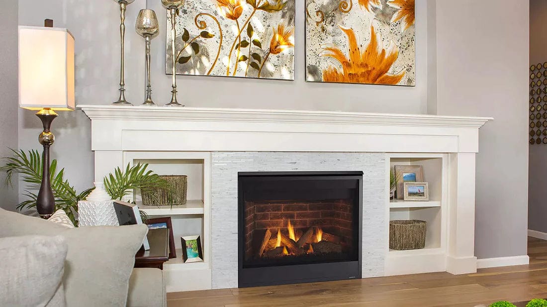 Majestic 36in Quartz Direct Vent Gas Fireplace with IntelliFire Touch Ignition System