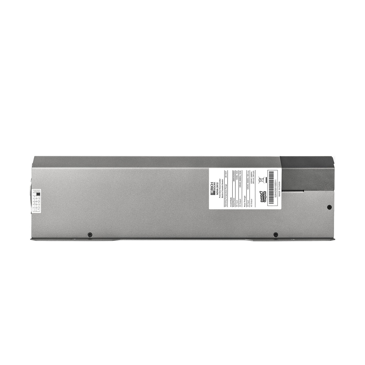 NOVA 2K12 | 2000W 12V Pure Sine Wave Inverter with Built-in Transfer Switch | UL458 Certified for RVs, Campers, Trailers, Vans