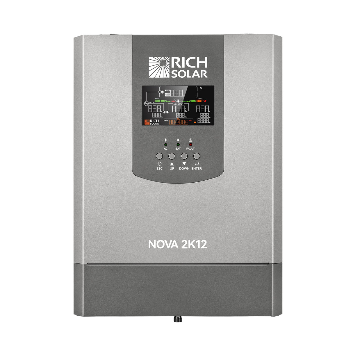 NOVA 2K12 | 2000W 12V Pure Sine Wave Inverter with Built-in Transfer Switch | UL458 Certified for RVs, Campers, Trailers, Vans