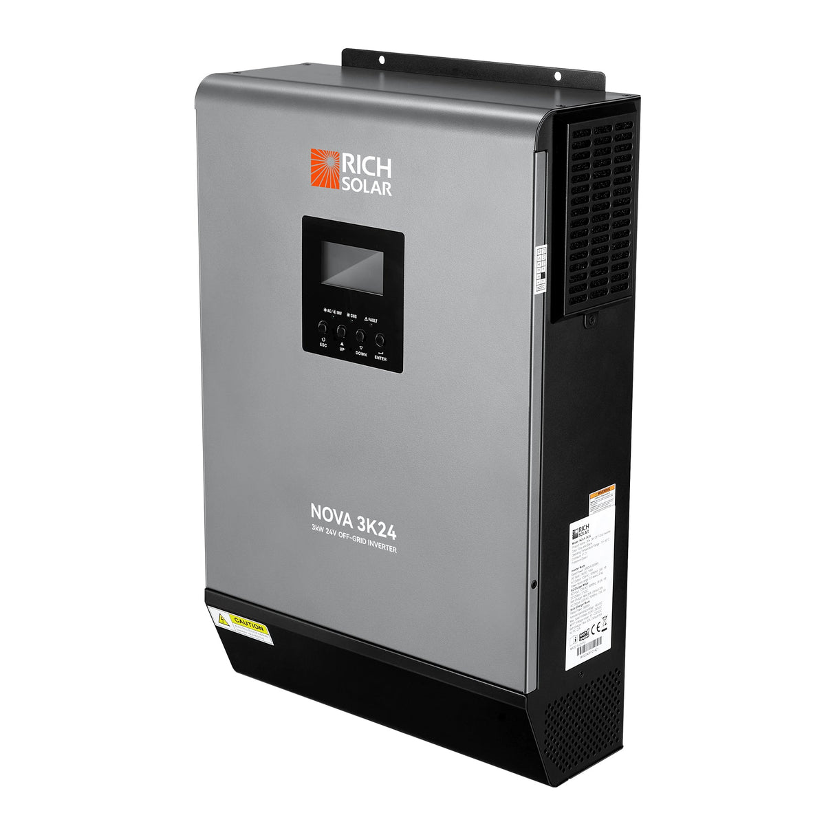 NOVA MAX 3K | 3000 Watt (3kW) 24 Volt Off-Grid Hybrid Solar Inverter | Powerful 3000W 24V Hybrid Inverter for RVs, Trailers, Campers, Vans, Trucks, Overlanders, Boats | #1 Ranked 24V Hybrid Inverter