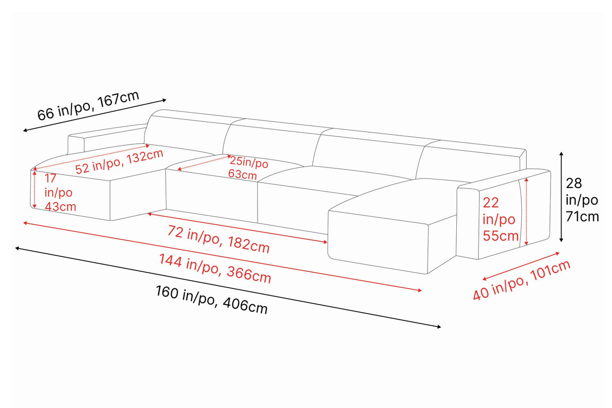 Nathan Leather Modular Sectional Sofa