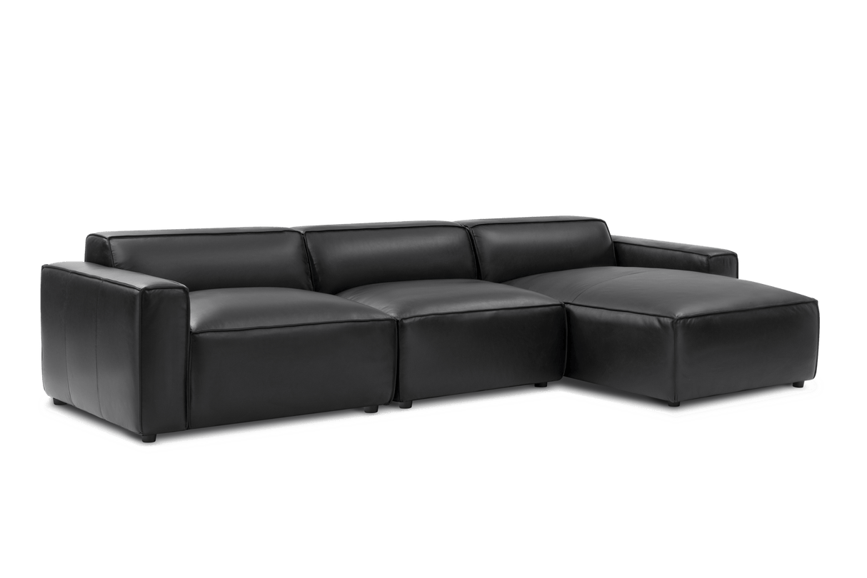 Nathan Leather Modular Sectional Sofa