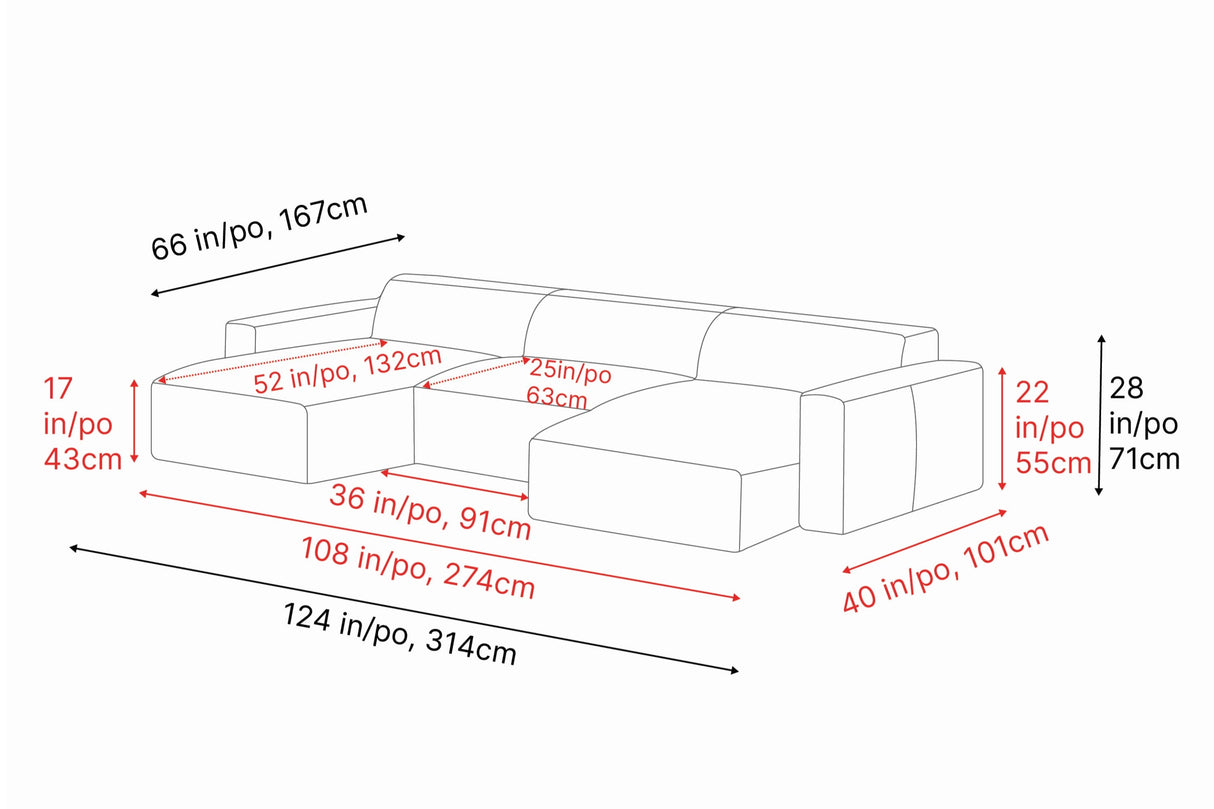 Nathan Leather Modular Sectional Sofa