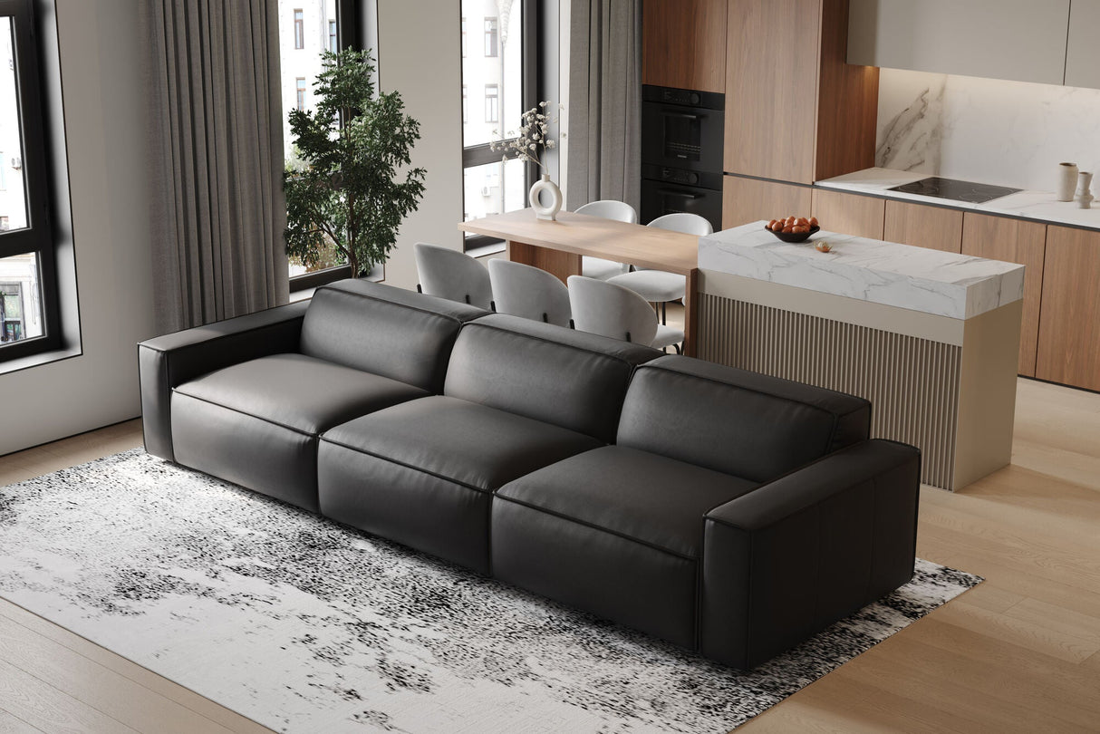 Nathan Leather Modular Sofa
