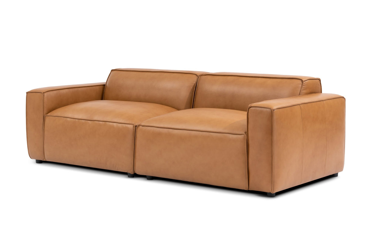 Nathan Leather Modular Sofa