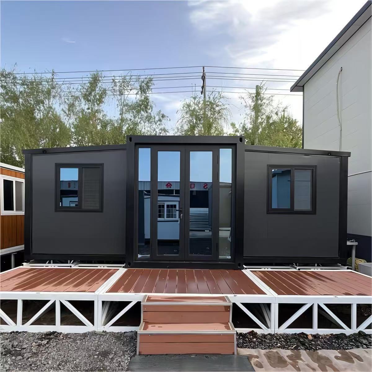 Noir Haven - 40' Expandable Container Home | 2 Bedroom, Full Bath, Kitchen, Living Room | 790 SF Tiny Home