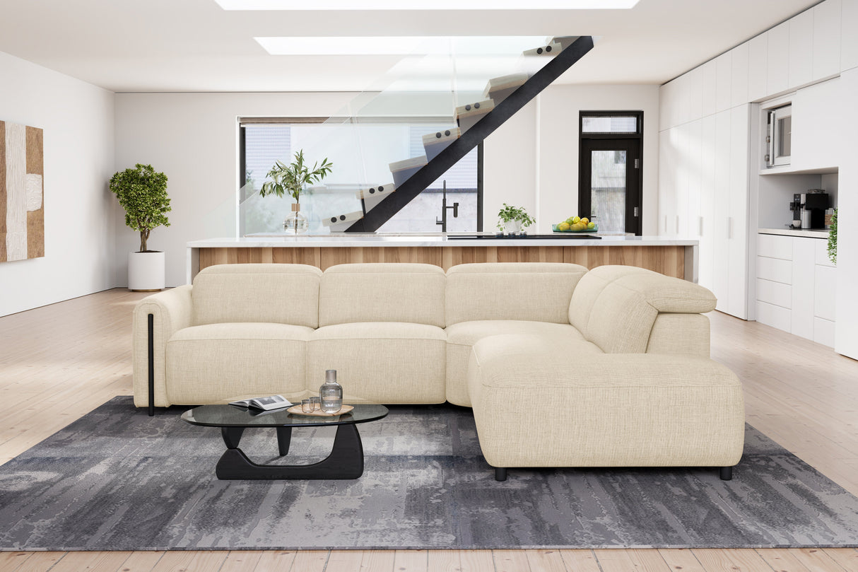 Octavia Fabric Reclining Corner Sectional Cloud Sofa