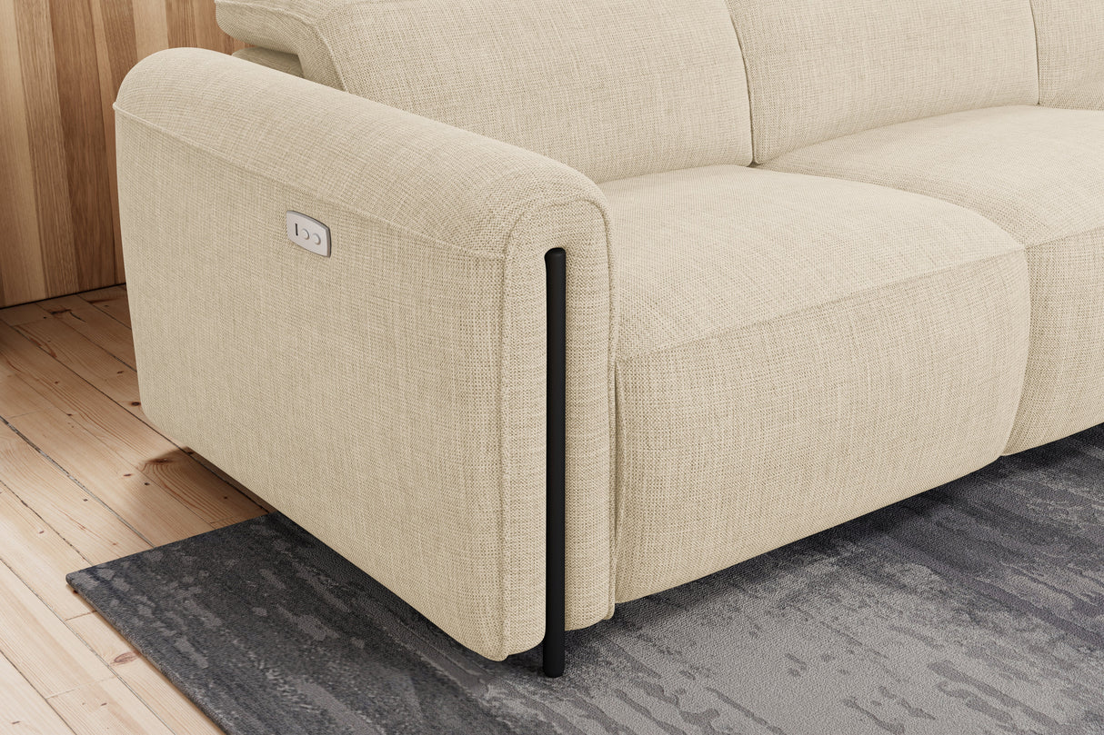 Octavia Fabric Reclining Corner Sectional Cloud Sofa