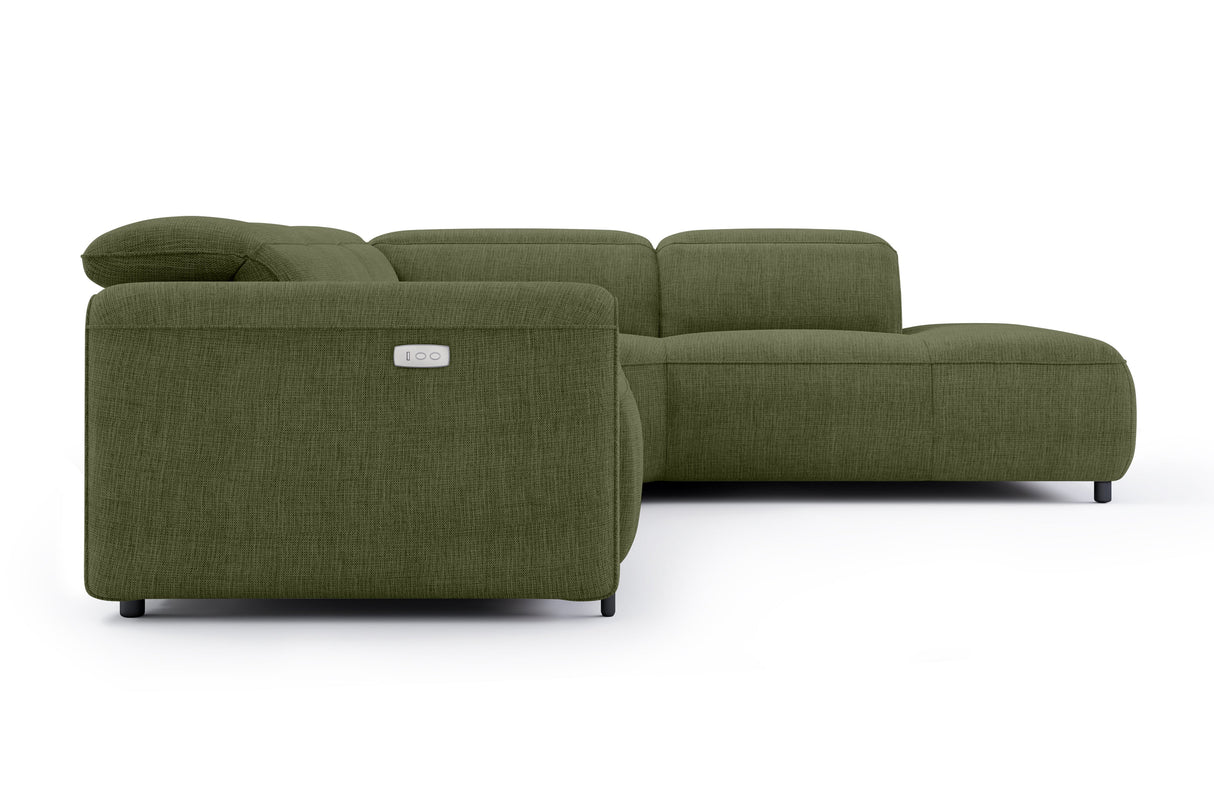 Octavia Fabric Reclining Corner Sectional Cloud Sofa
