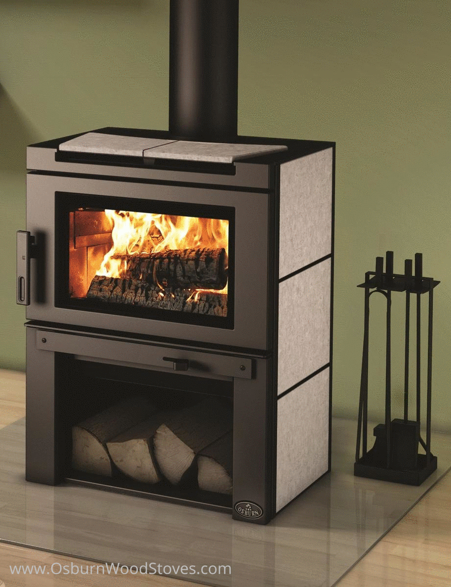 Osburn Matrix Wood Burning Stove with Blower
