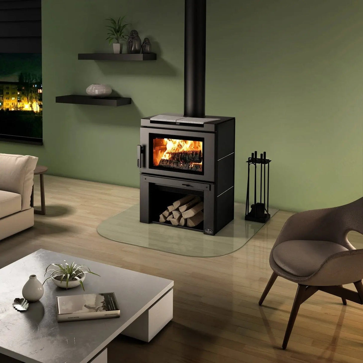 Osburn Matrix Wood Burning Stove with Blower