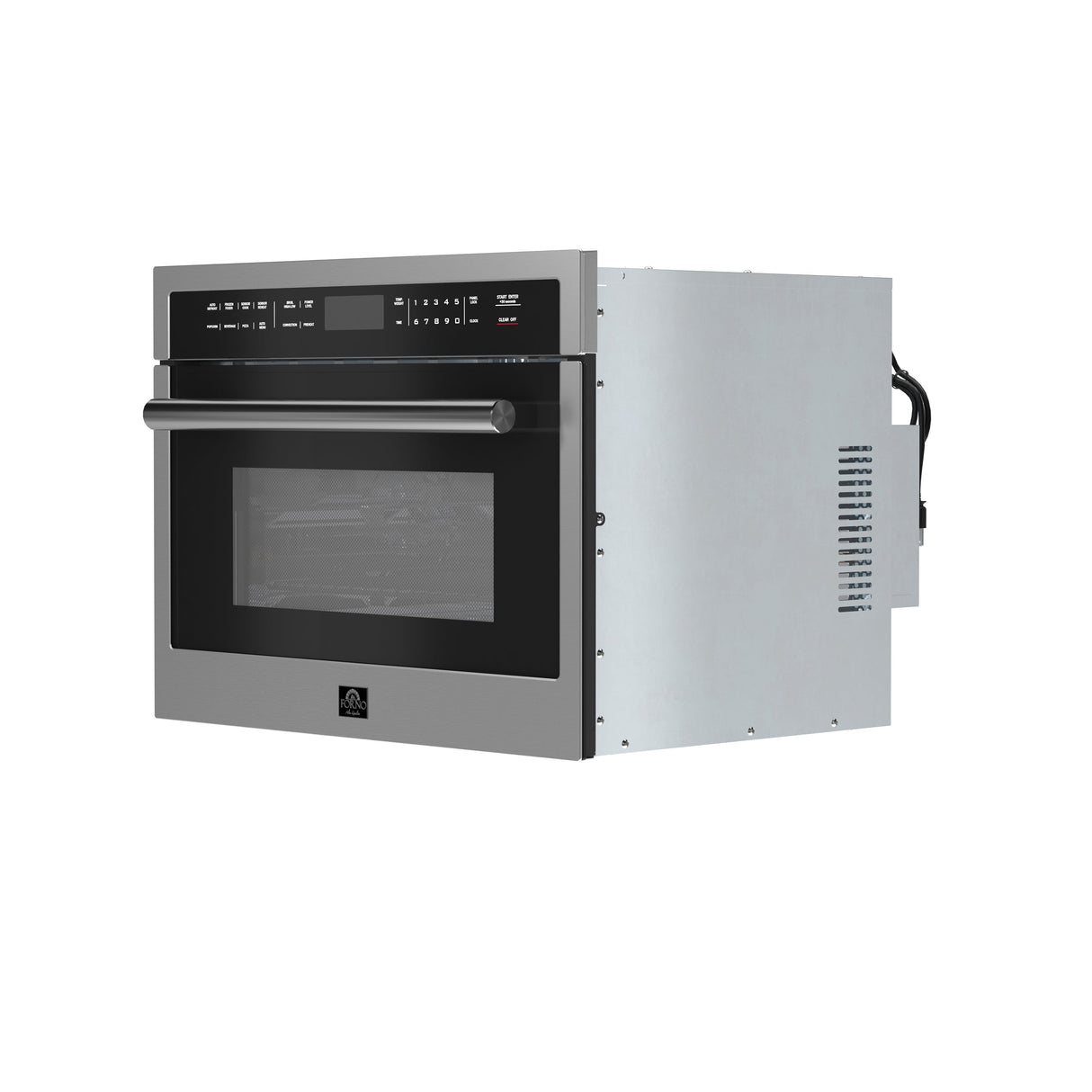 FORNO Oliena 24" 1.6 cu.ft Built-In Microwave Oven in Stainless Steel, FMWDR3093-24