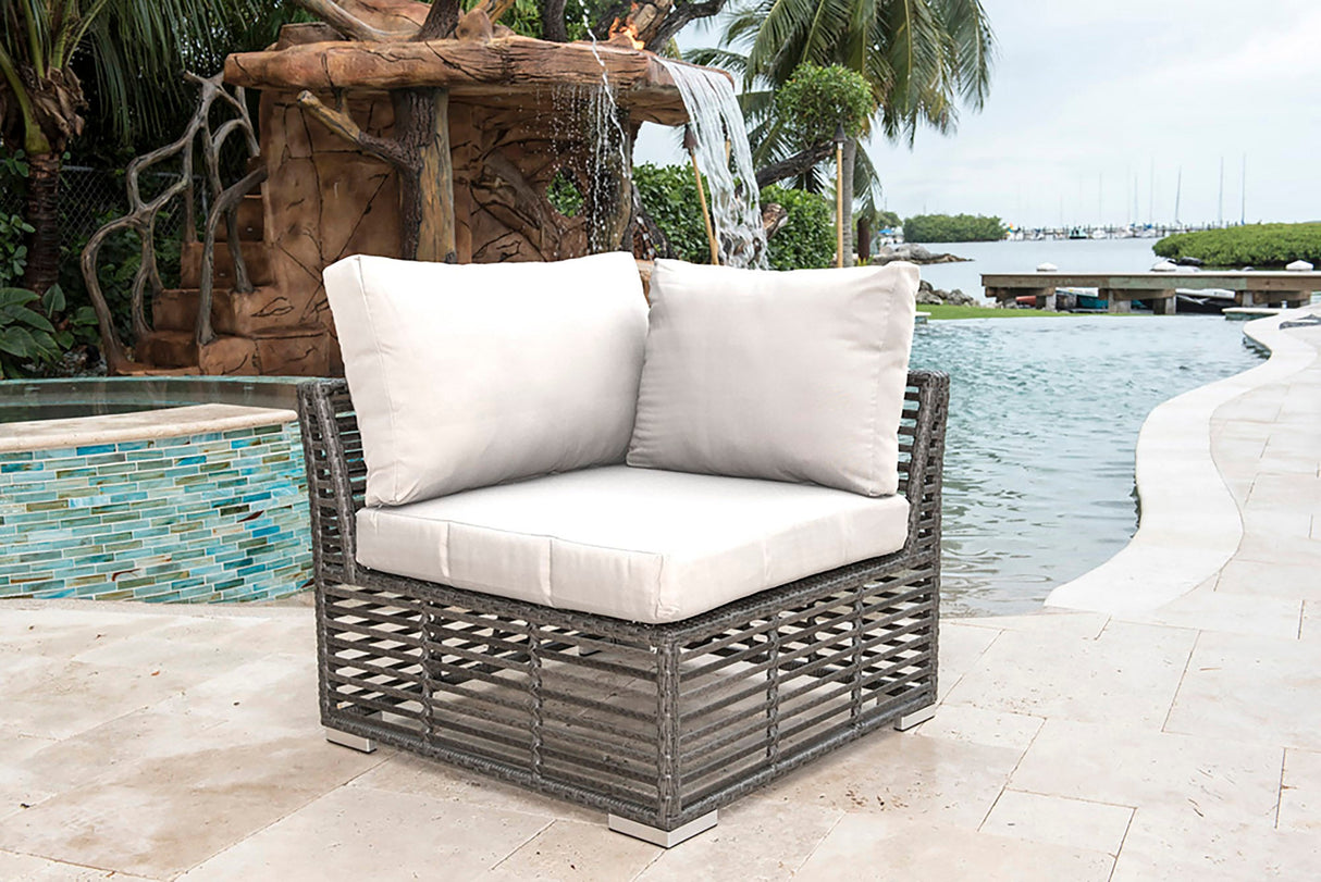 Panama Jack Graphite Modular Corner Unit with Cushions