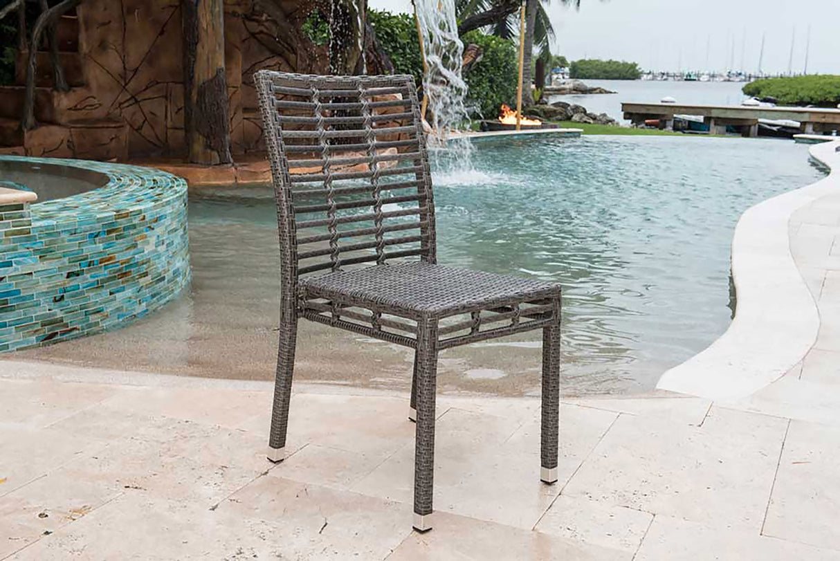 Panama Jack Graphite Set of 2 Stackable Side Chairs