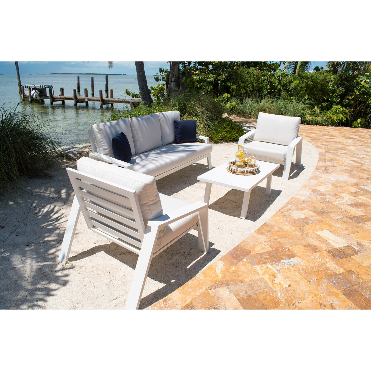 Panama Jack Mykonos 4-Piece Seating Set