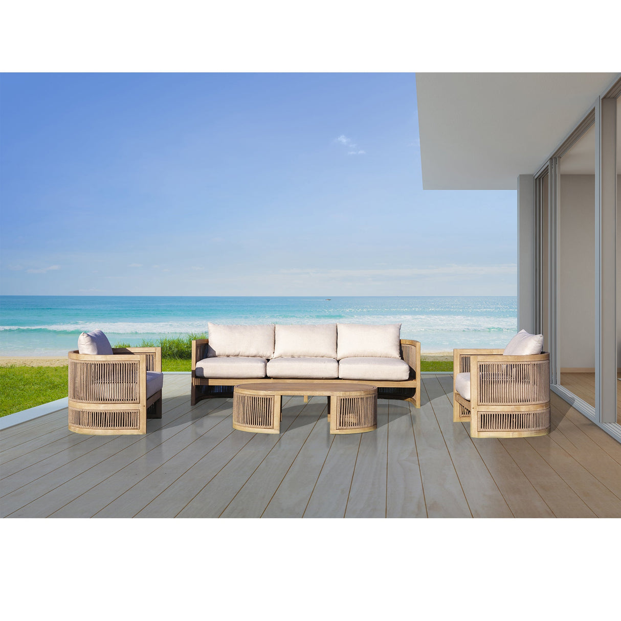 Panama Jack Cabo 4-Piece Sofa Seating Set