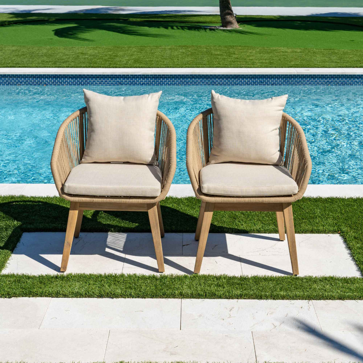 Panama Jack Set of 2 Cabo Dining Armchairs