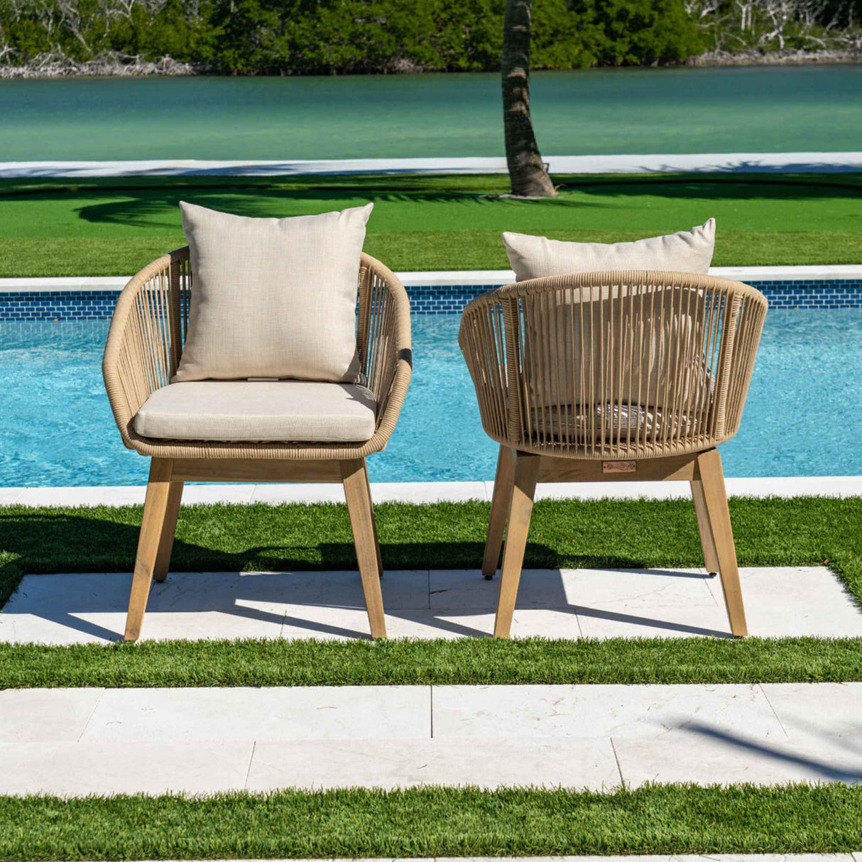 Panama Jack Set of 2 Cabo Dining Armchairs