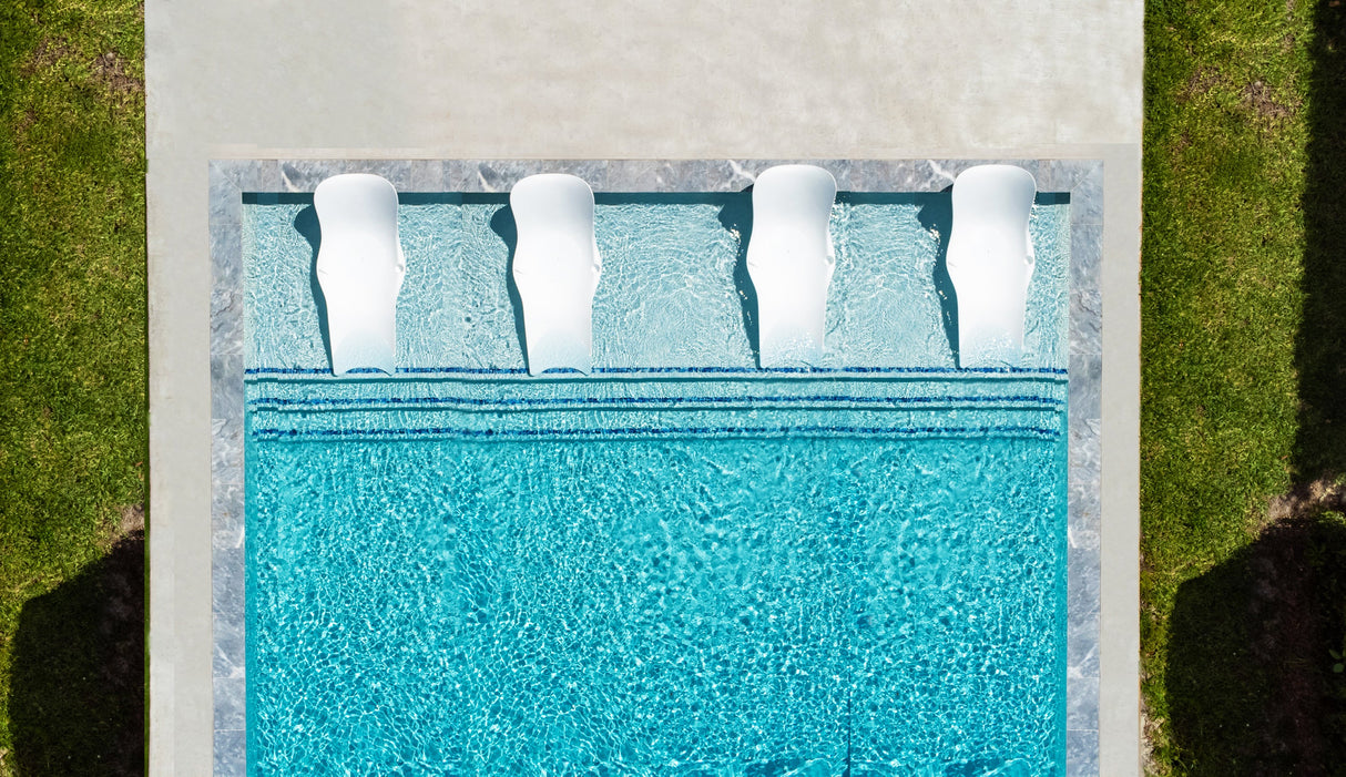 Panama Jack Wave Set of 4 Wave In-Pool Chaise Loungers