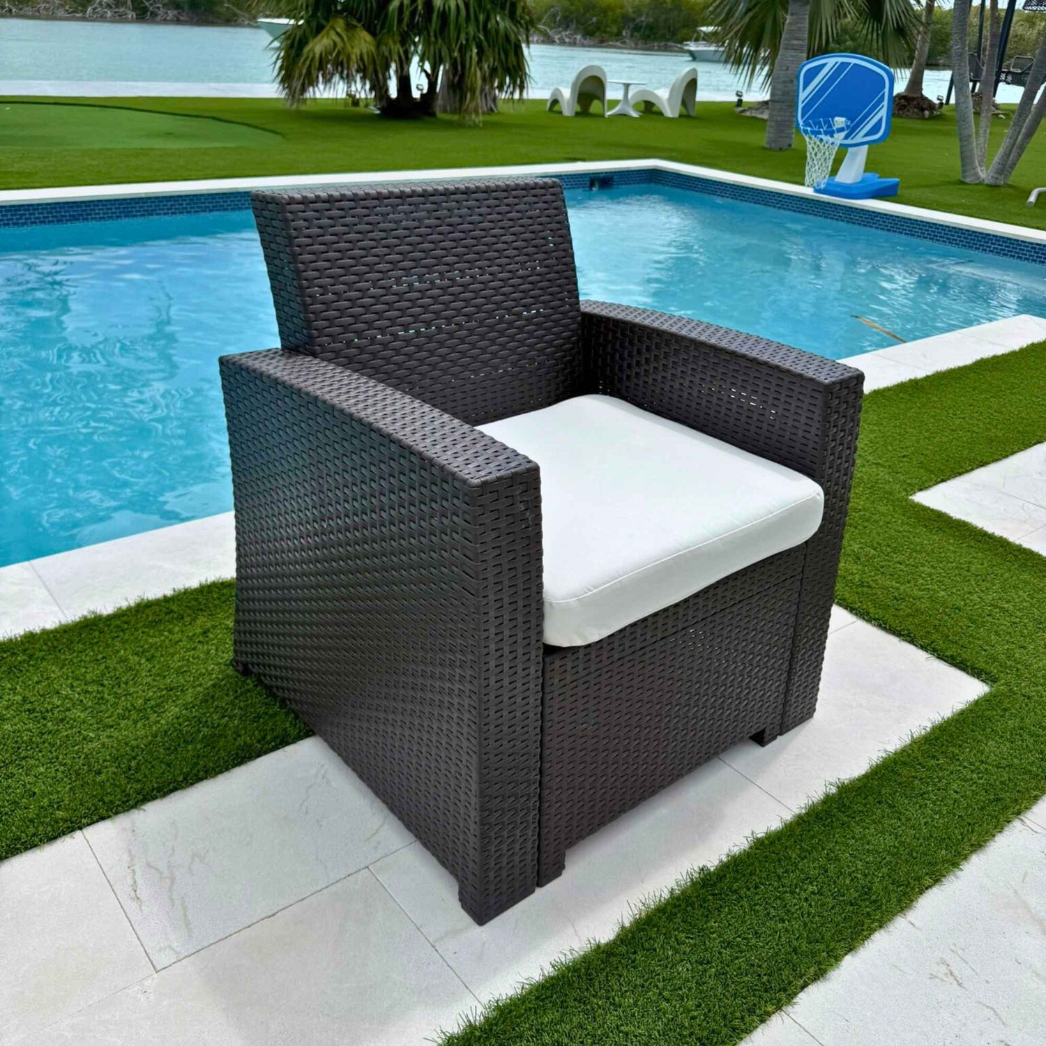 Plastique Lounge Chair w/cushion