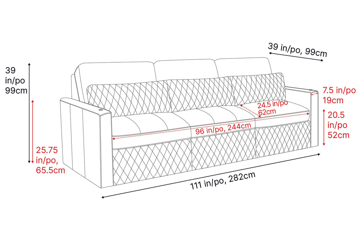 Pisa Leather Lounge Sectional